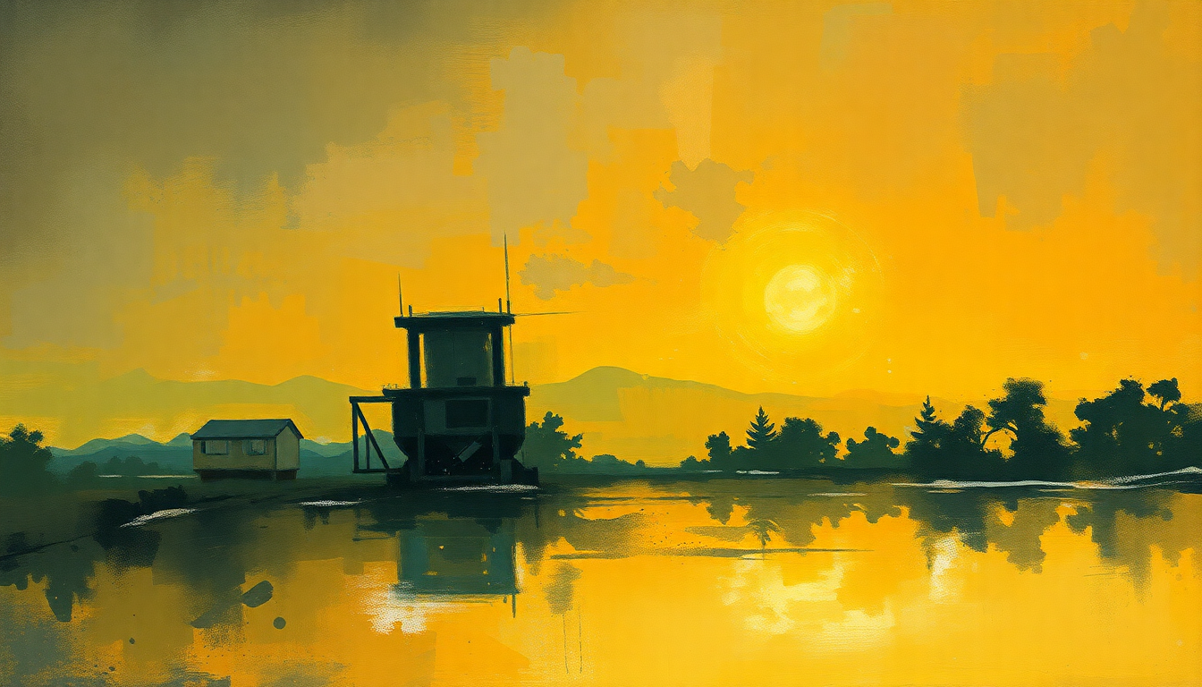 Abstract painting accompanying a letter to Yellow Ledbetter